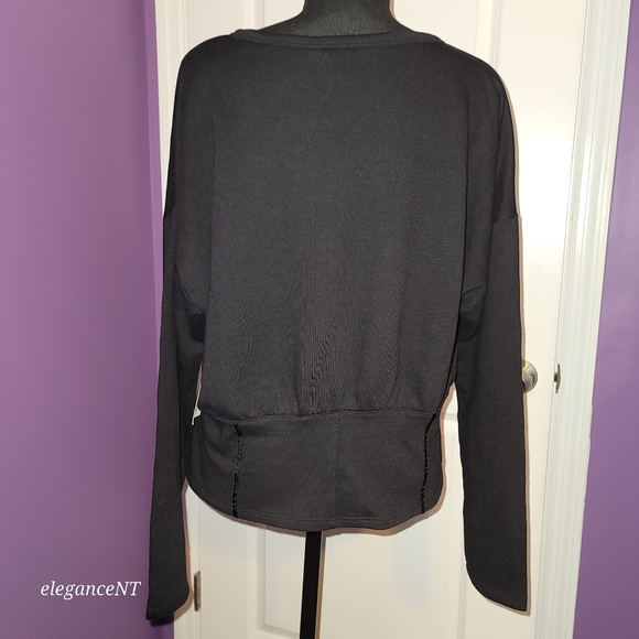 Project Runway Black L/S Corset Style Top Sz: L NWT - Picture 7 of 7